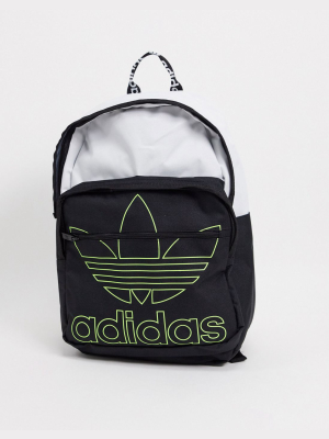 Adidas Originals Backpack In White And Black