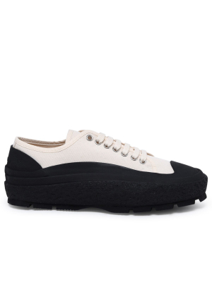 Jil Sander Two Toned Low Top Sneakers