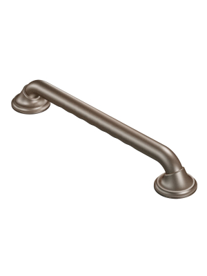 Moen Lr8724d3g Home Care 24" X 1-1/4" Grab Bar With Curl Grip - Old World Bronze