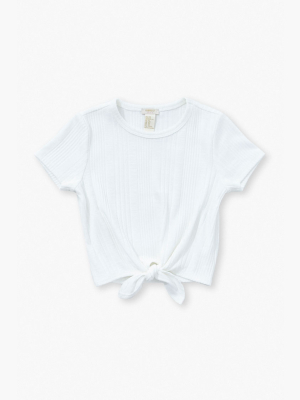 Girls Tie-hem Tee (kids)