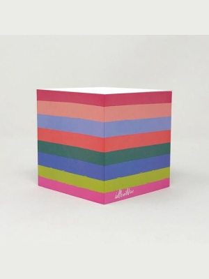 Rainbow Sticky Note Cube