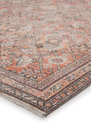 Thistle Oriental Orange & Cream Rug