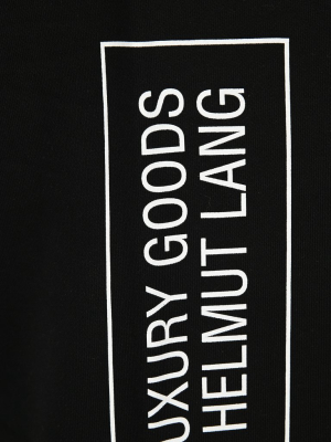 Helmut Lang School Slogan Printed Sweat Pants