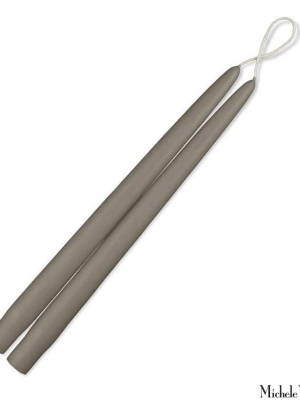 Tall Grey Taper Candles