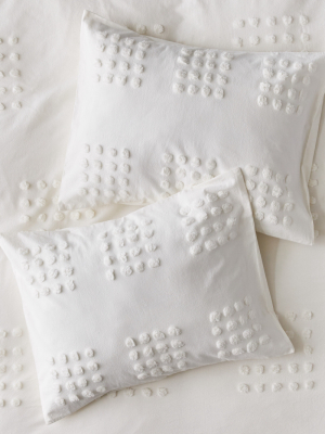 Grid Tufted Sham Set