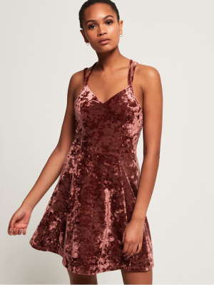 Tayla Velvet Skater Dress