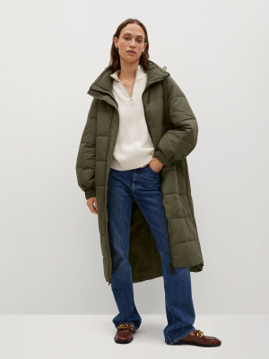 Quilted Long Coat