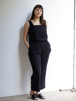 Patricia Linen Pant - Black