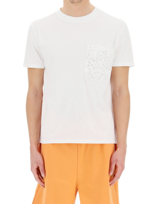 Valentino Macramé Lace Pocket T-shirt