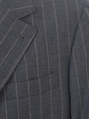 Brunello Cucinelli Pinstriped Single Breasted Suit