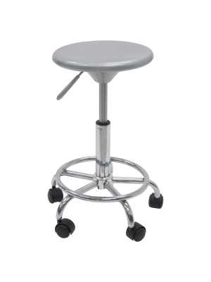 Studio Stool - Silver/chrome