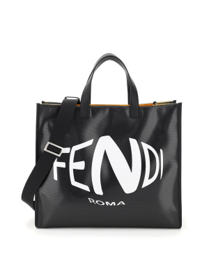 Fendi Fendi Roma Fish-eye Print Shopper Bag