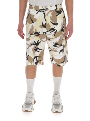 Kenzo Tropic Camo Print Cargo Shorts