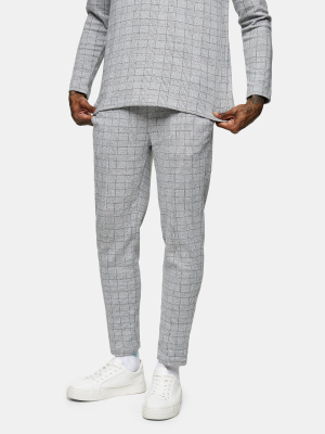 Gray Check Sweatpants