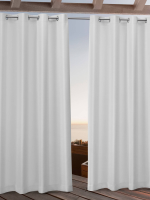 Canvas Grommet Top Light Filtering Window Curtain Panels - Nicole Miller