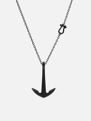 Anchor Necklace, Noir