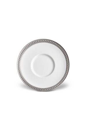 Soie Tressee Platinum Saucer