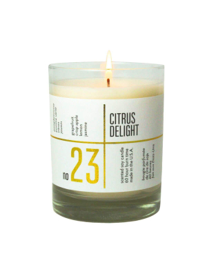 No. 23 Citrus Delight Scented Soy Jar Candle