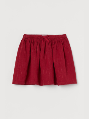 Flared Cotton Skirt