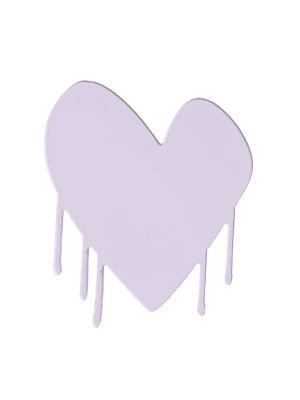 Drippy Heart Cut-out Artwork (mauve)