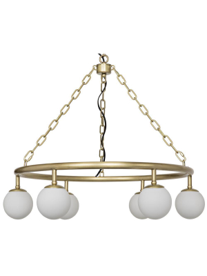 Noir Modena Small Gold Chandelier