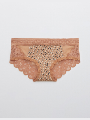 Aerie Queens Lace Mesh Boybrief Underwear