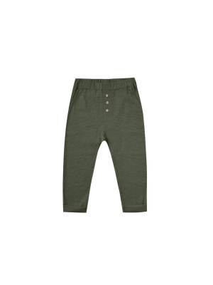 Rylee + Cru Woods Slub Pant - Forest