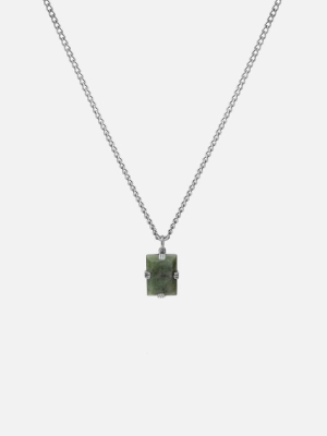 Lennox Jasper Necklace, Sterling Silver