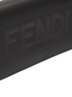 Fendi Roma Lettering Chain Wallet