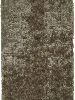 Feizy Blunham Luxurious Tufted Shag Rug - Lustrous Bronze - Available In 5 Sizes