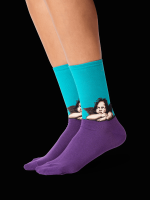 Women's Raphael's Angels Crew Socks