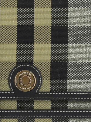 Burberry Check Patterned Crossbody Bag