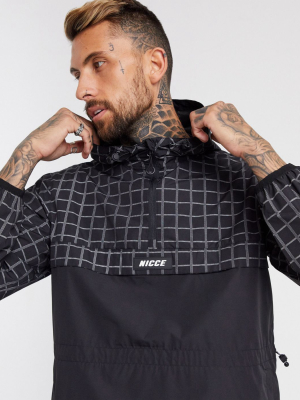 Nicce Truss Reflective Kagoule In Black