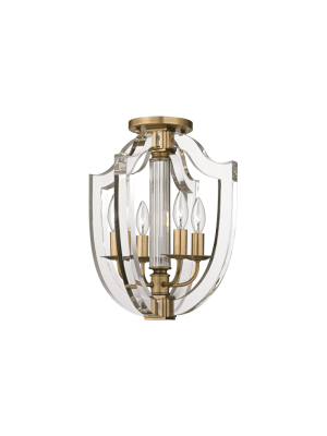 Arietta 4 Light Semi Flush