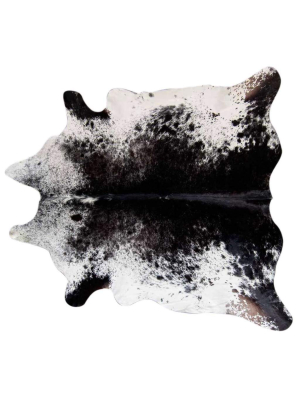 Black Speckled Brazilian Cowhide