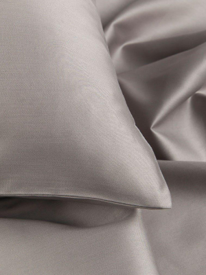 Grey Egyptian Cotton Sateen Bedding