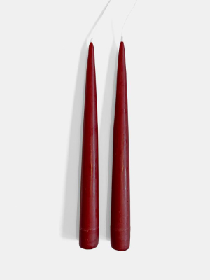 Wine Red Taper Candles