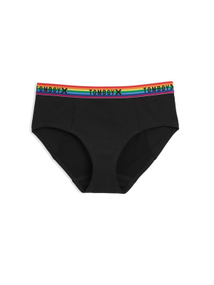 First Line Leakproof Hipster - Black Rainbow