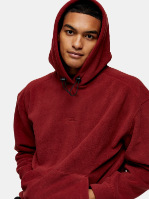 Signature Burgundy Fleece Hoodie