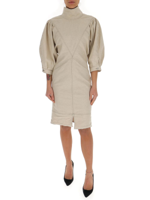 Isabel Marant Étoile Laure Puff Sleeve Midi Dress