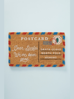 Dear Santa Postcard Doormat