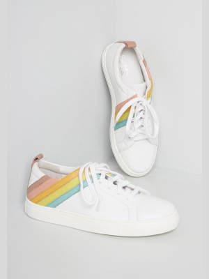 Rainbow Strides Leather Sneaker