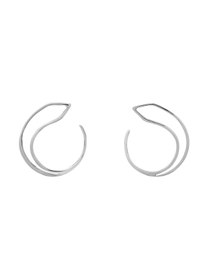 Front-to-back Pointed Hoop Earrings