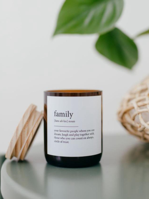 Dictionary Meaning Soy Candle - Family - Byron