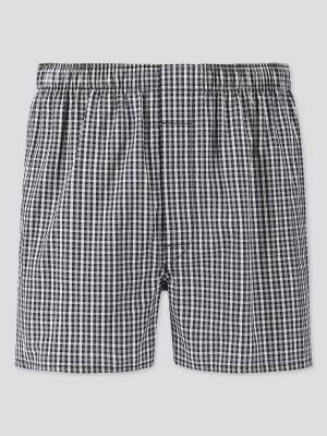 Men Woven Checked Boxers