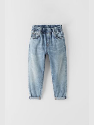 Indigo Wash Jogger Jeans