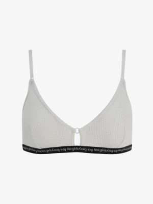 String Cotton Soft Bra Ivory