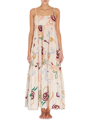 Lottie Tiered Maxi Dress - La Rose