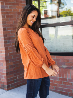 The Casey Top - Orange