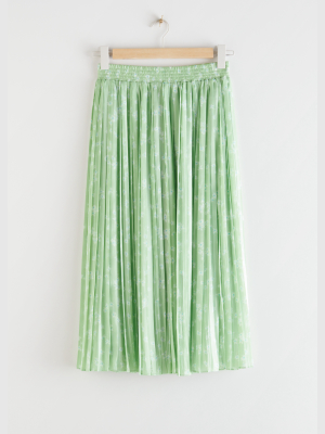 Pleated Midi Skirt